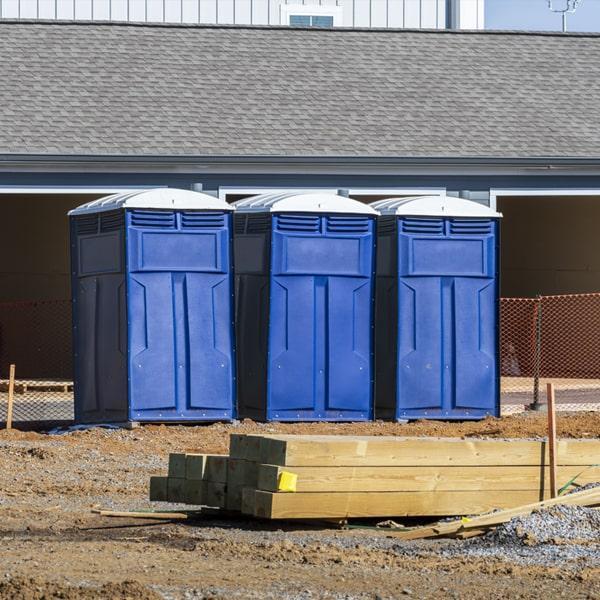 Heavy-duty construction site porta potty in Chowchilla, California